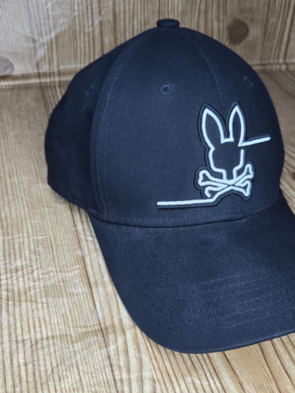 Men's Psycho Bunny Black Baseball Cap - Picture 2 of 9